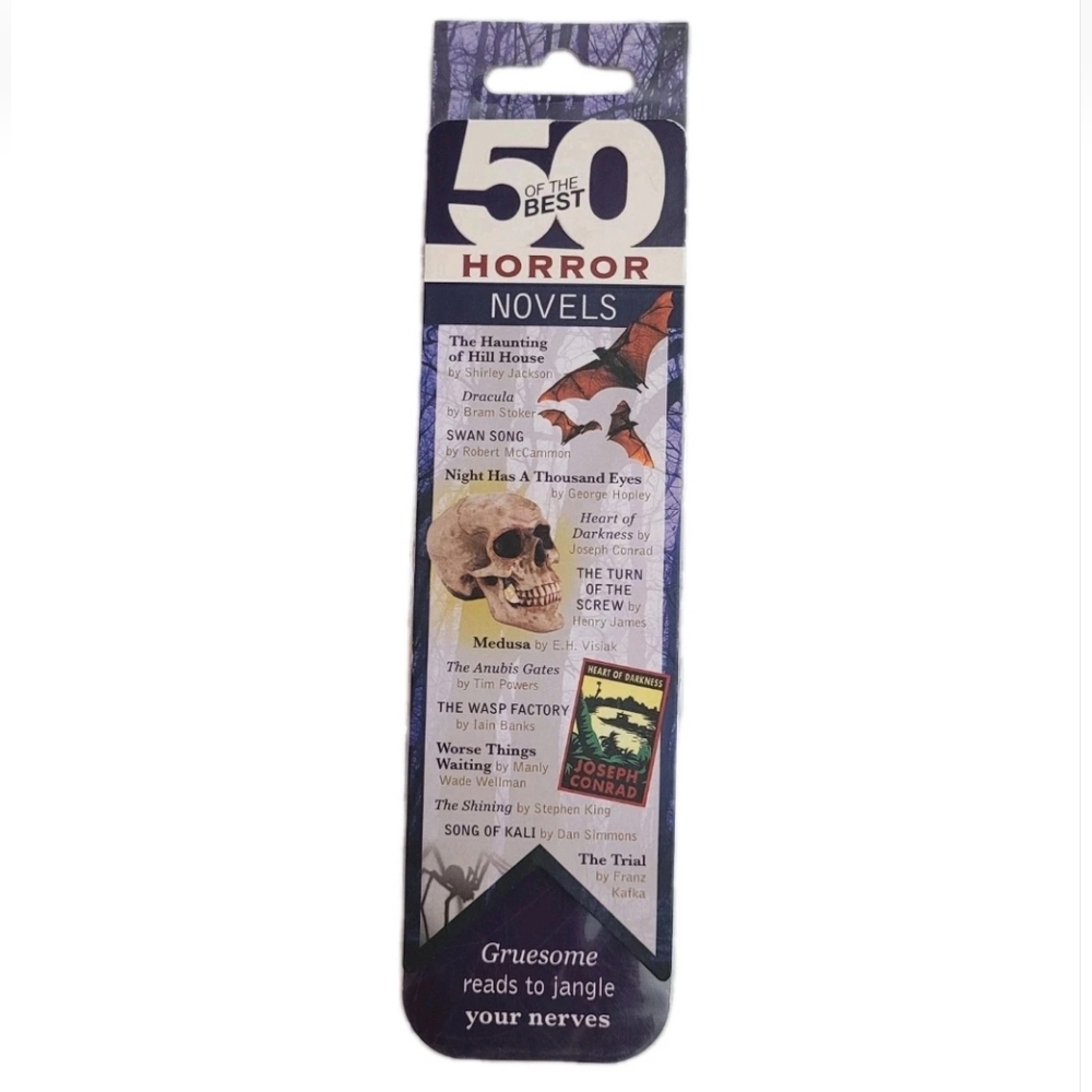IF Magnetic Bookmark, 50 Of The Best Horror Novels, Gruesome Scary‎ Reads #34005